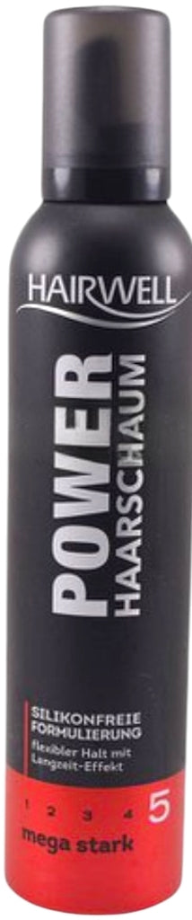 Hairwell Hair Mousse Power, Hold 5, 250 mL