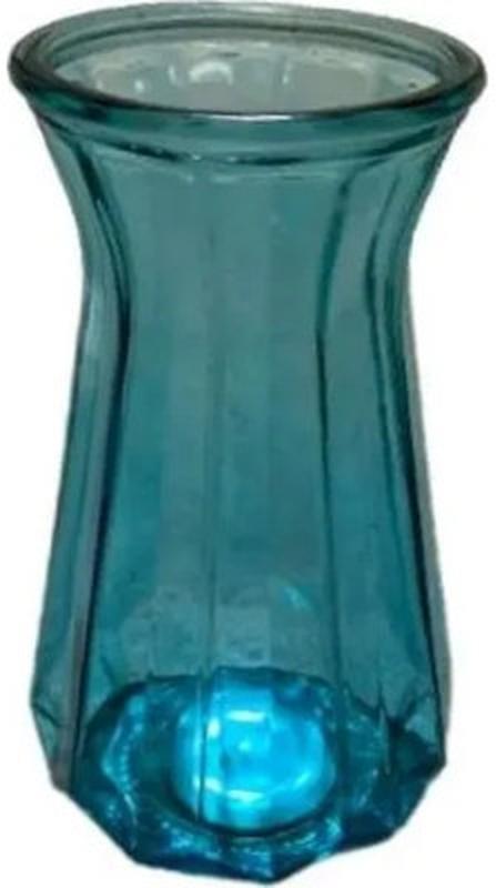 VIVA Gina 6841715 Blue Glass Vase, 25 cm