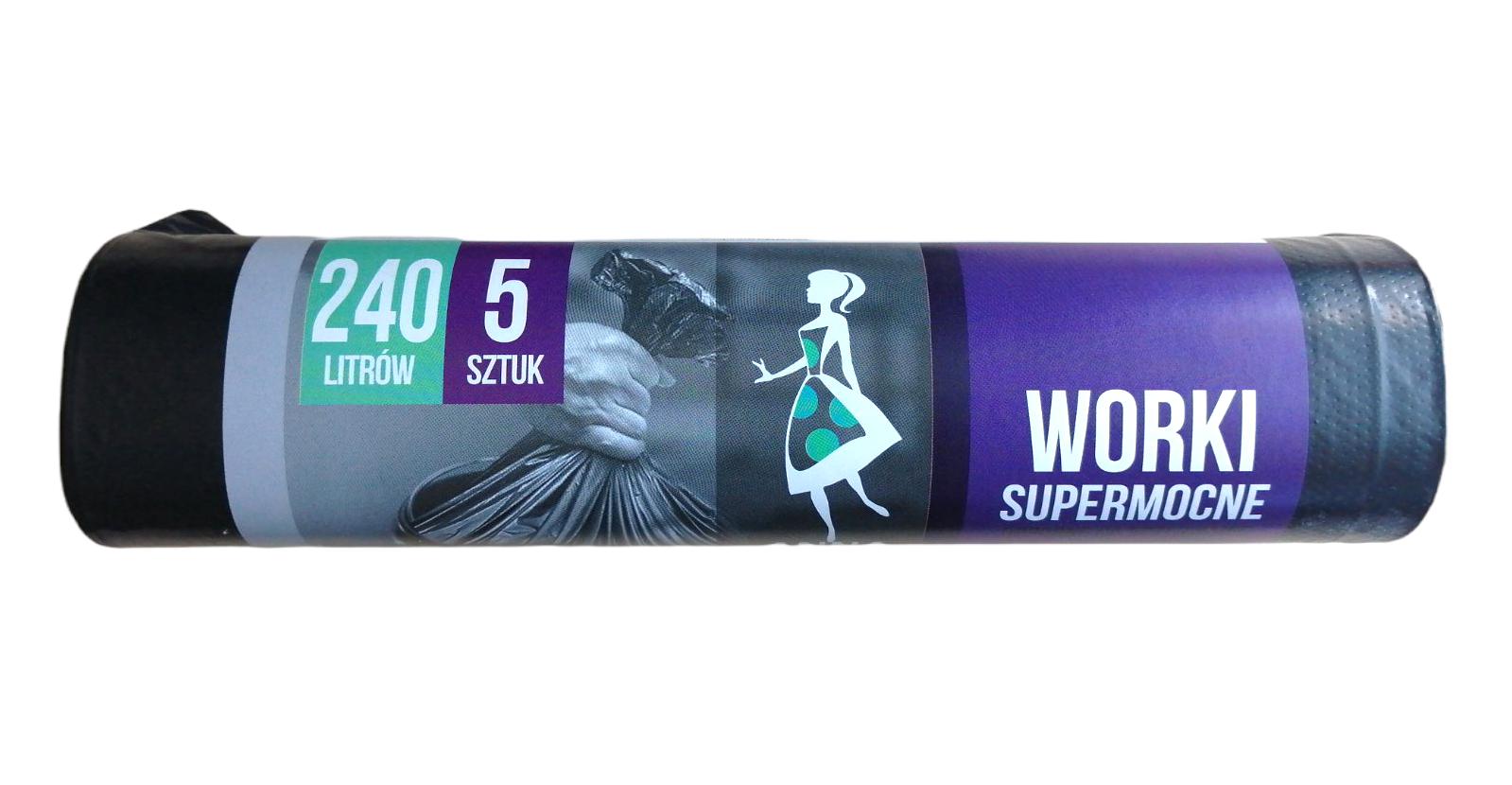 Anna Zaradna Strong Garbage Bags, 240 L, 5 pcs
