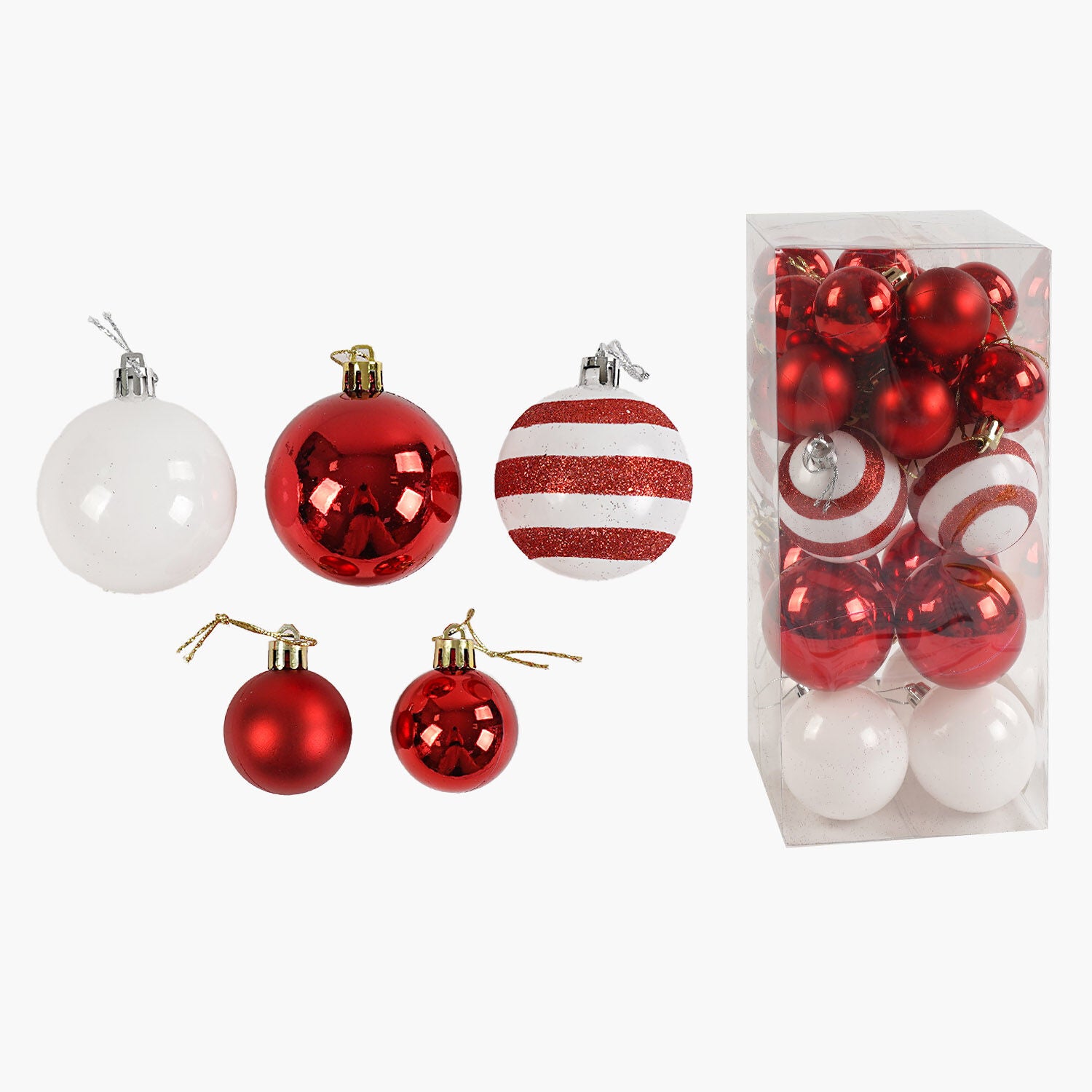 C 67579 Christmas Ball Ornaments, 30 pcs