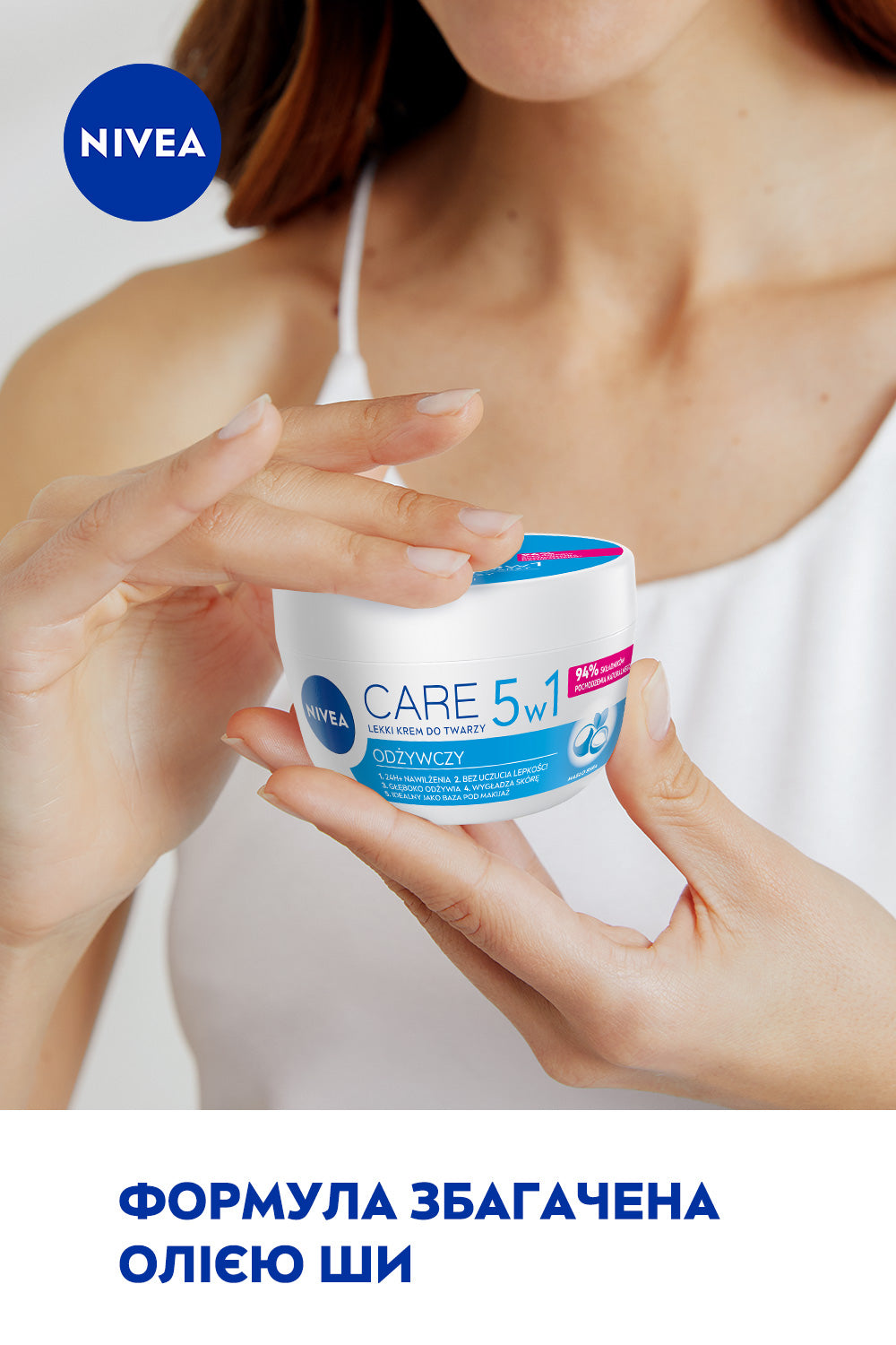 Nivea Care 5-in-1 Lightweight Nourishing Face Cream, 100 mL - Image 4
