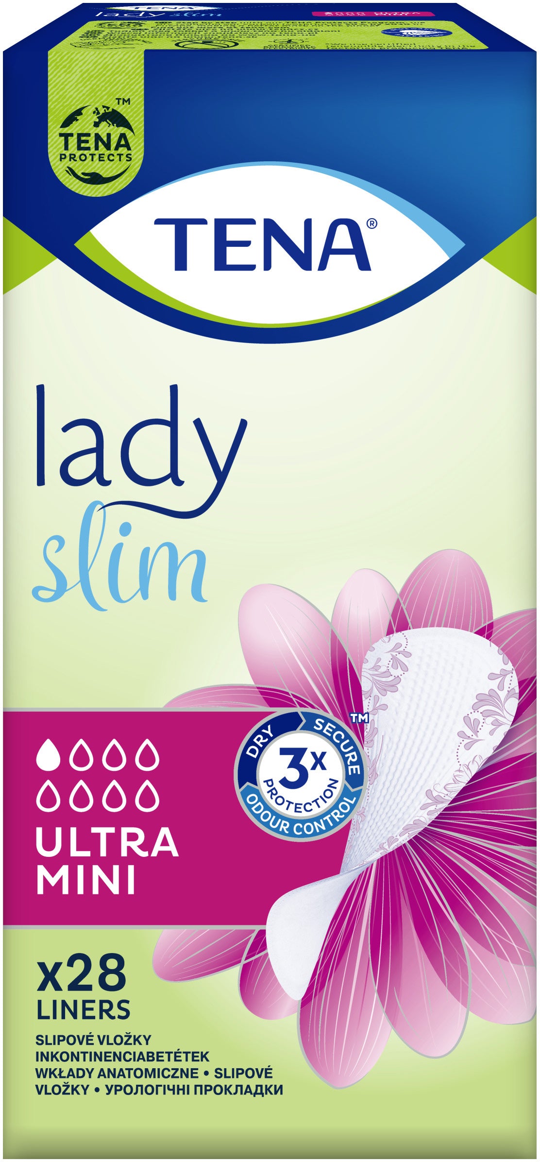 Tena Lady Slim Ultra Mini Incontinence Pads, 28 pcs