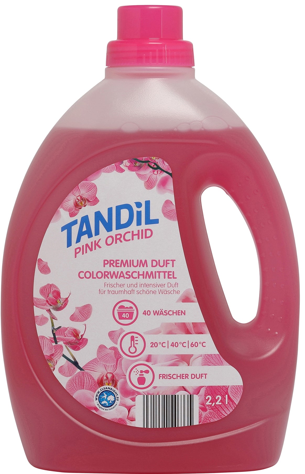 Tandil Premium Pink Orchid Laundry Detergent Gel, 40 Loads, 2.2 L