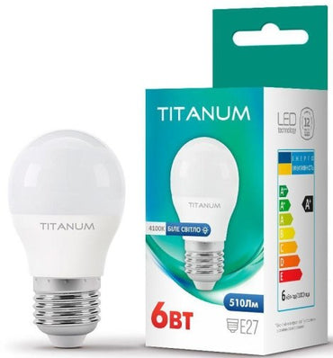 Titanum TLG4506274 E27 4100K 6W White LED Bulb - Image 2