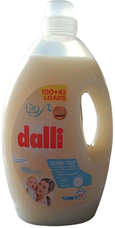 Dalli Sensitive Kids Laundry Detergent Gel, 104 Loads, 3.65 L - Image 2
