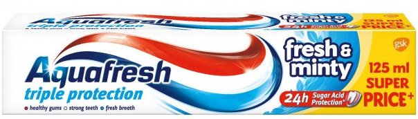 Aquafresh Fresh & Minty Toothpaste, 125 mL