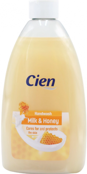 Cien Milk & Honey Liquid Cream Soap Refill, 500 mL