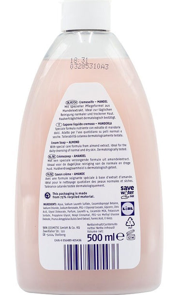Cien Almond Liquid Cream Soap Refill, 500 mL - Image 2
