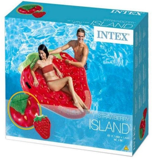 Intex 58781 Strawberry Inflatable Air Mattress, 168 x 145 cm