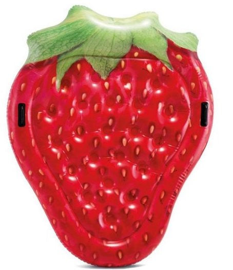 Intex 58781 Strawberry Inflatable Air Mattress, 168 x 145 cm - Image 2