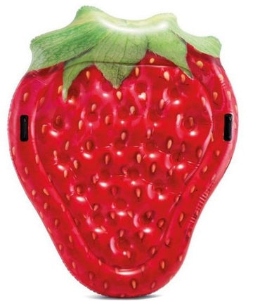 Intex 58781 Strawberry Inflatable Air Mattress, 168 x 145 cm - Image 2