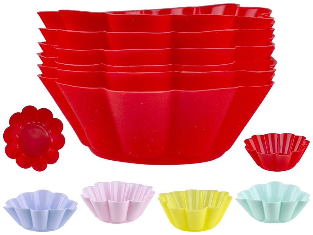Stenson 3333 Cupcake Baking Mold Set, 6 pcs, 8 x 3 cm
