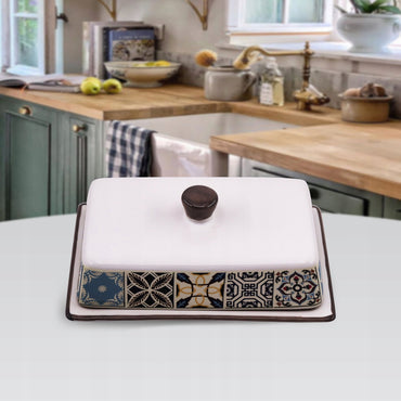 Maestro MR-20005-45 Ceramic Butter Dish - Image 2