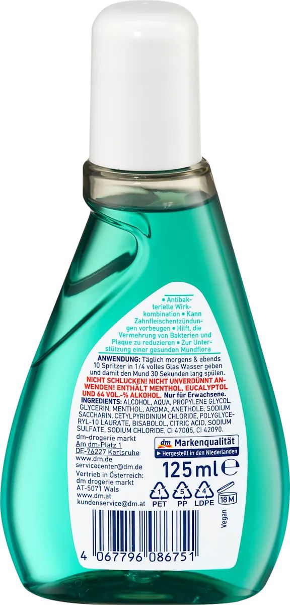 Dontodent Antibacterial Mouthwash, 125 mL - Image 4