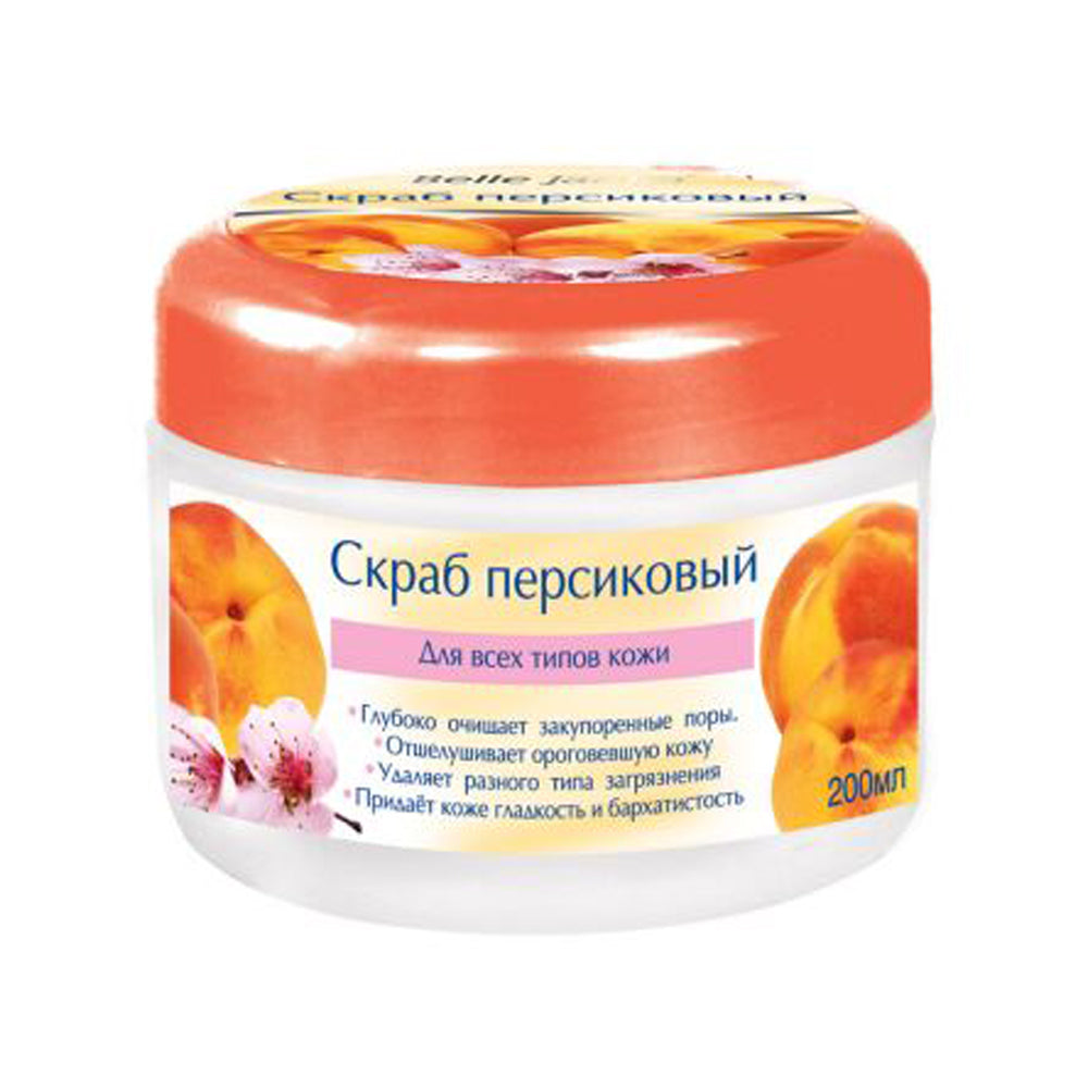 Belle Jardin Spa Naturelle Peach Face Scrub, 200 mL - Image 4