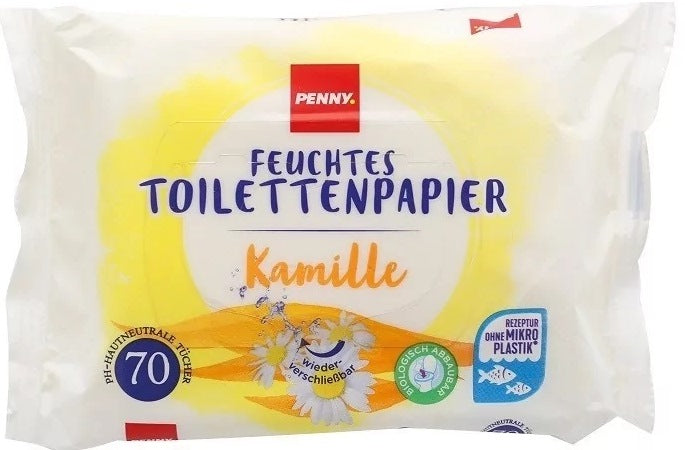 Penny Chamomile Moist Toilet Tissue, 70 pcs