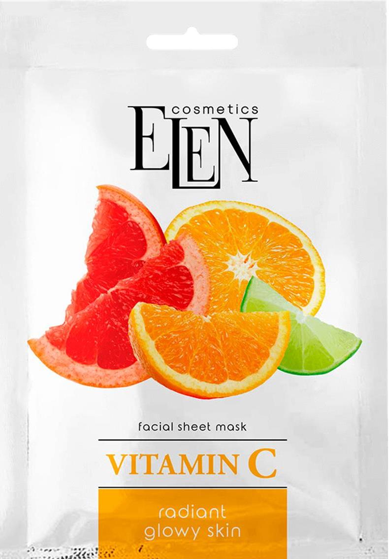 Elen Vitamin C Sheet Face Mask, 25 mL