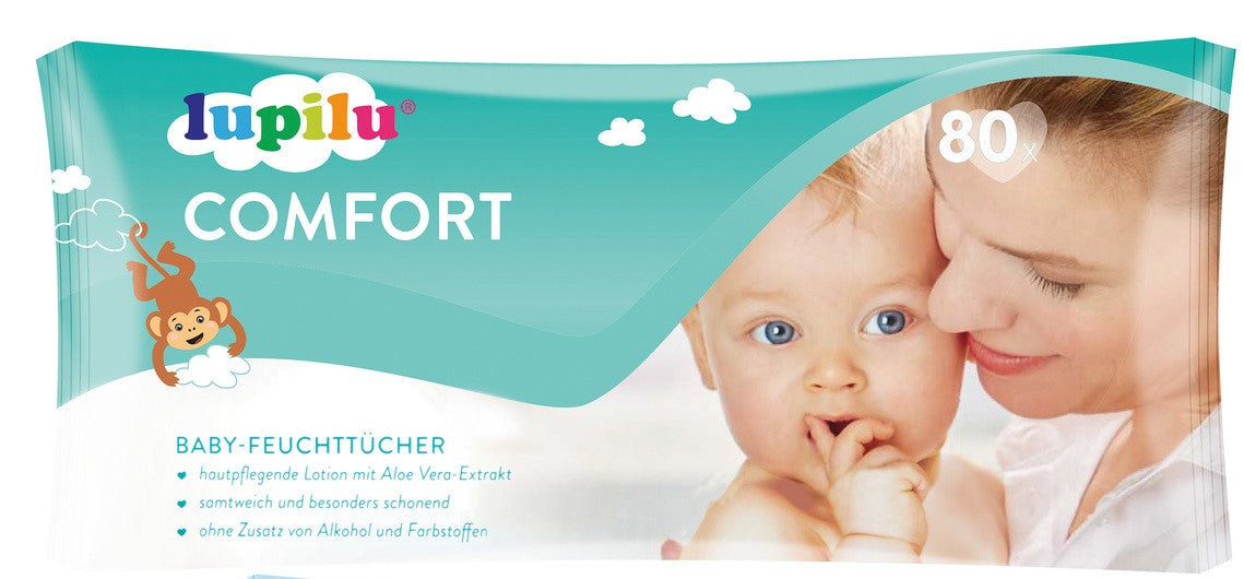 Lupilu Comfort Kids Wet Wipes, 80 pcs