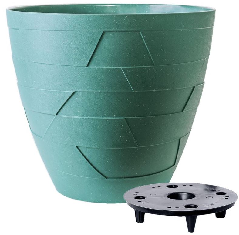 Aleana Keramo Flower Pot with Insert, Assorted, 24.5 x 22 cm, 6 L