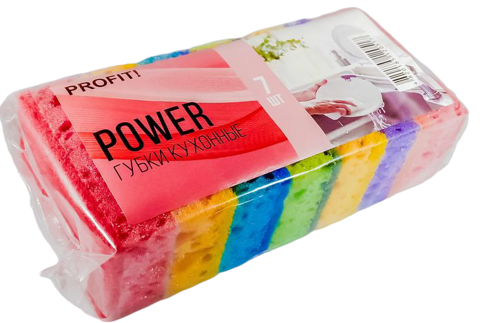 Profit Power Superfoam Kitchen Sponges, 7 pcs