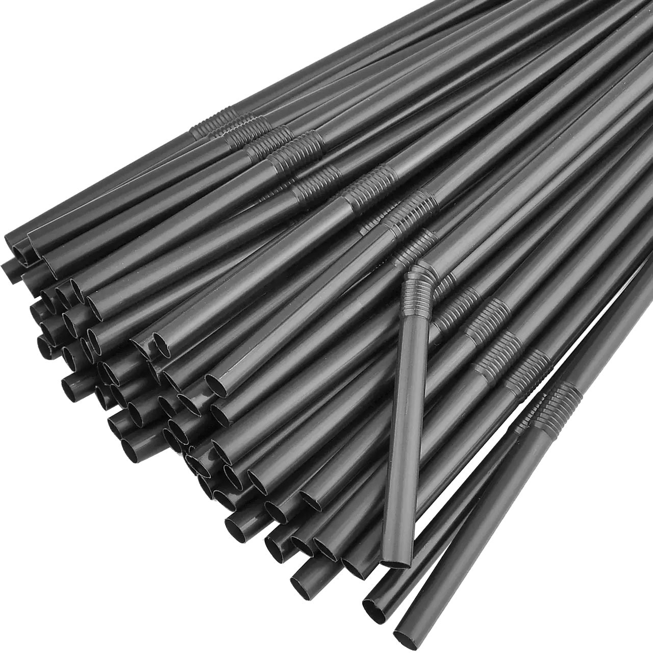 Black Cocktail Straws, 200 pcs