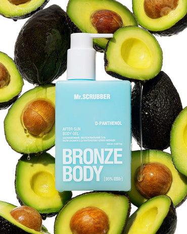 Mr.Scrubber Bronze Body Moisturizing After-Sun Gel with D-Panthenol & Avocado Oil, 250 mL - Image 2
