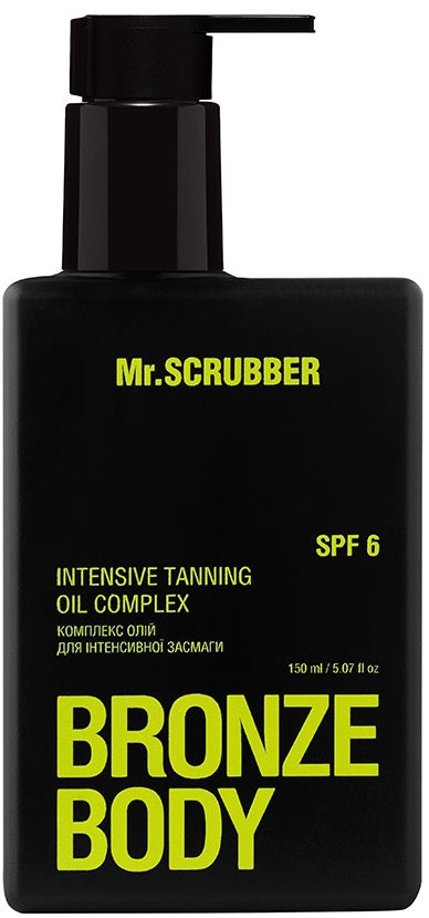 Mr.Scrubber Bronze Body SPF6 Intensive Tanning Oil Complex, 150 mL
