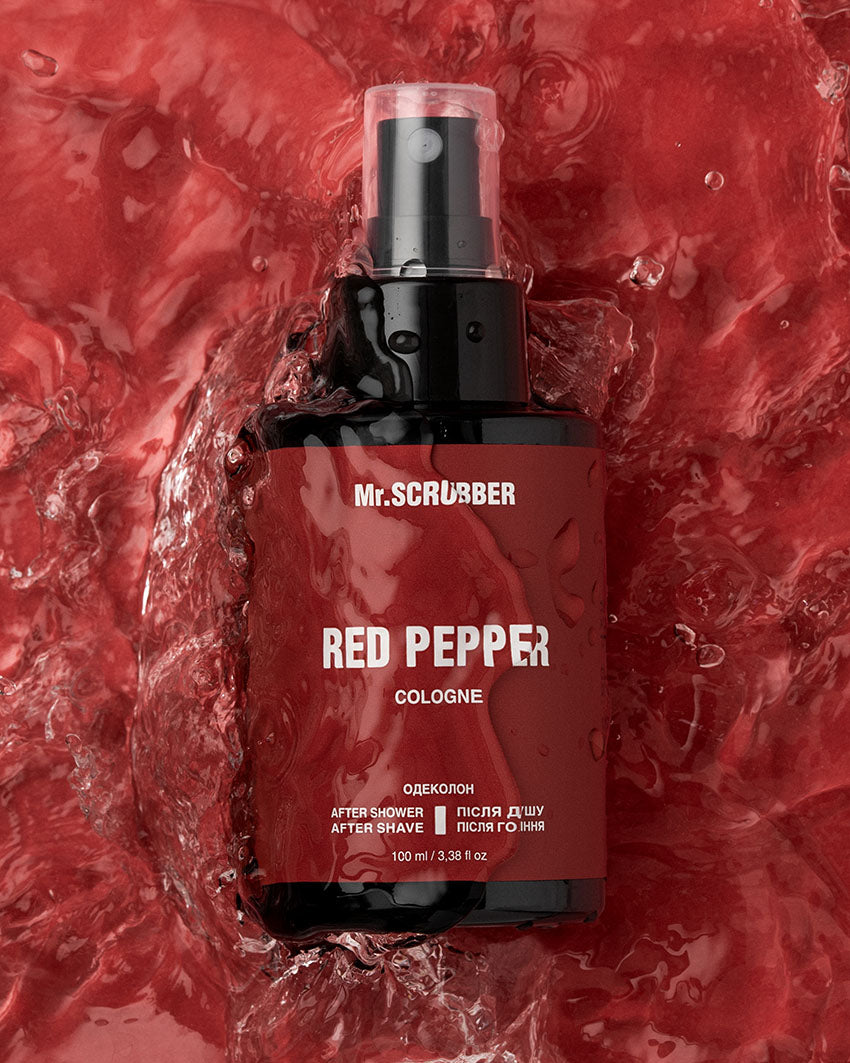 Mr.Scrubber Red Pepper After-Shower & Aftershave Cologne, 100 mL - Image 2