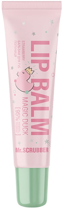Mr.Scrubber Strawberry Magic Duck Strawberry-Scented Lip Balm, 10 mL