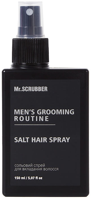 Mr.Scrubber Men's Grooming Routine Salt Hair Styling Spray, 150 mL