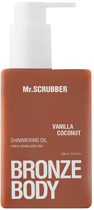 Mr.Scrubber Bronze Body Vanilla Coconut Shimmer Body Oil, 150 mL