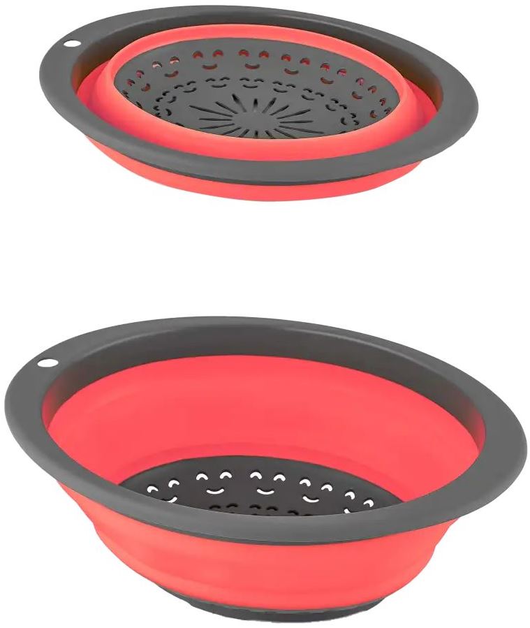 Gusto GT-570 Collapsible Silicone Colander Bowl, 3 L