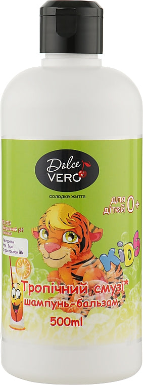 Dolce Vero Tropical Smoothie Kids Shampoo & Conditioner, 500 mL