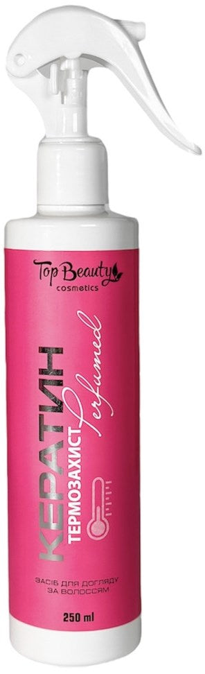 Top Beauty Keratin Perfumed Heat-Protection Hair Spray, 250 mL