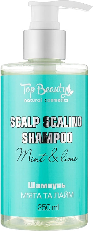 Top Beauty Mint & Lime Deep-Cleansing Scalp Shampoo, 250 mL