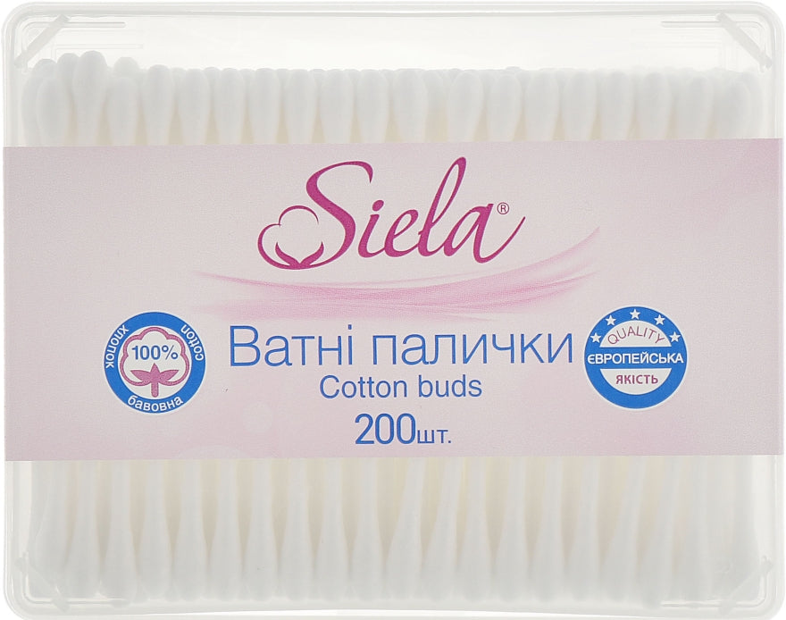 Siela Cotton Swabs, Box, 200 pcs - Image 2