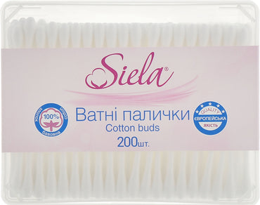 Siela Cotton Swabs, Box, 200 pcs - Image 2