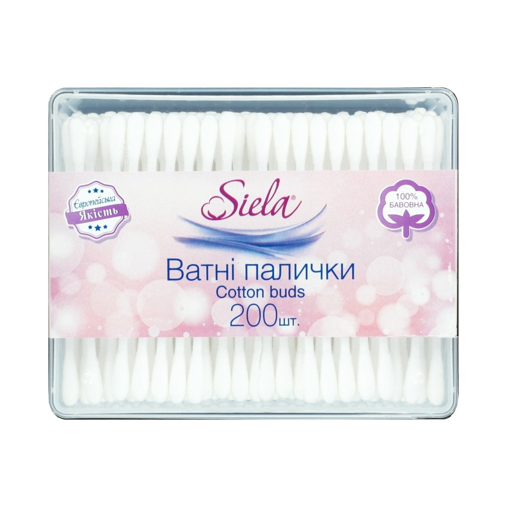 Siela Cotton Swabs, Box, 200 pcs - Image 4