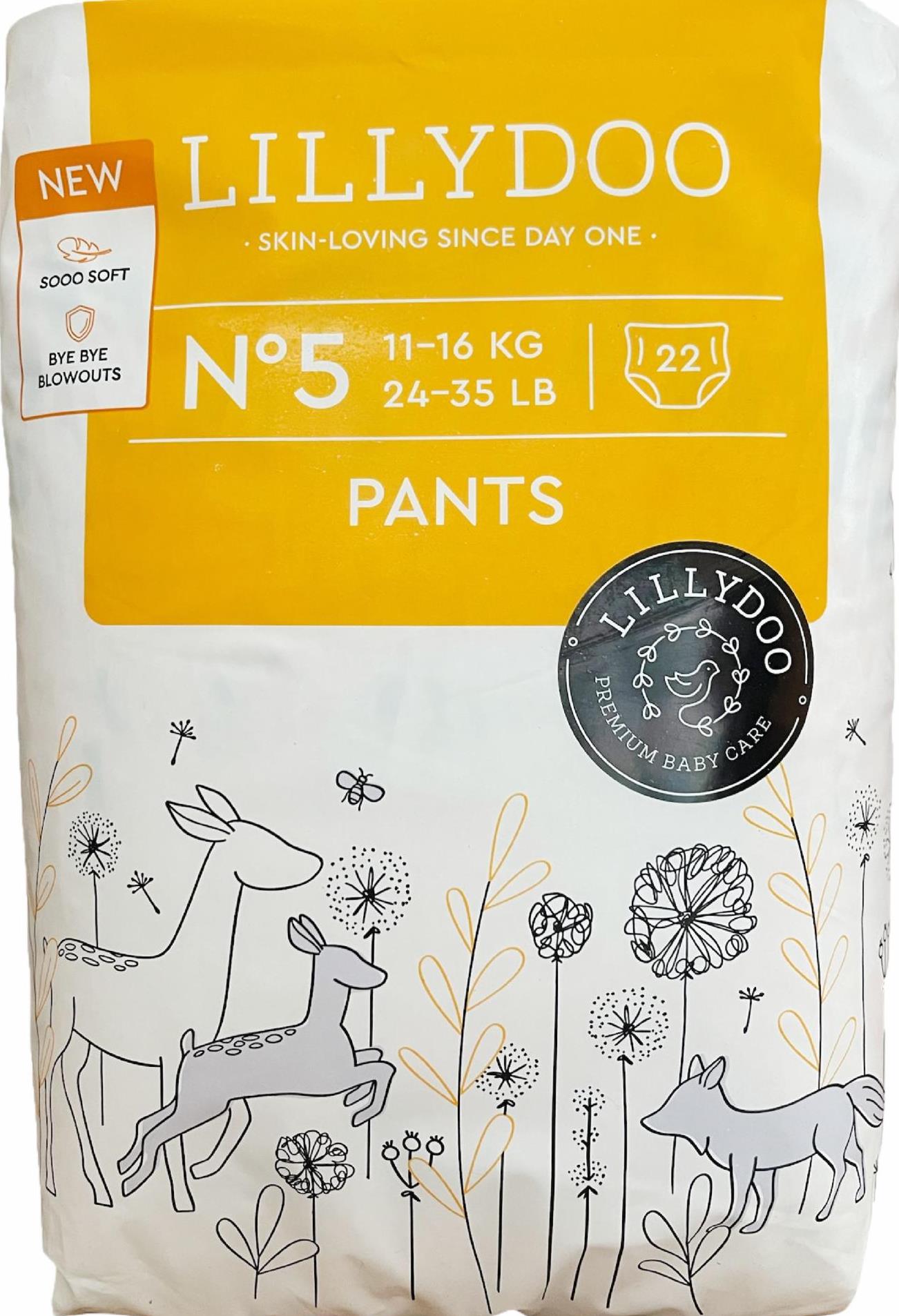 Lillydoo 5 (11-) Baby Pull-Up Diaper Pants, 22 pcs, 16 kg - Image 2