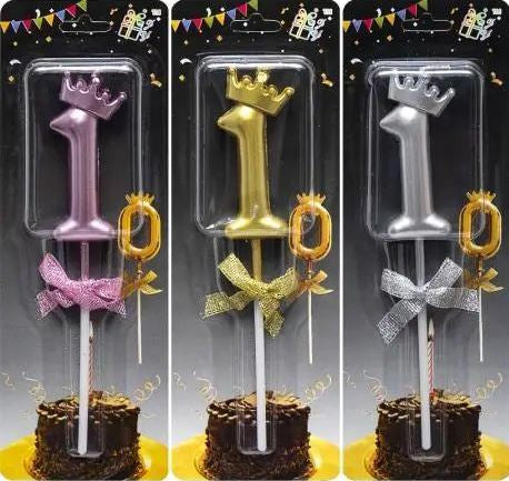 Crown Number 1 Cake Candle