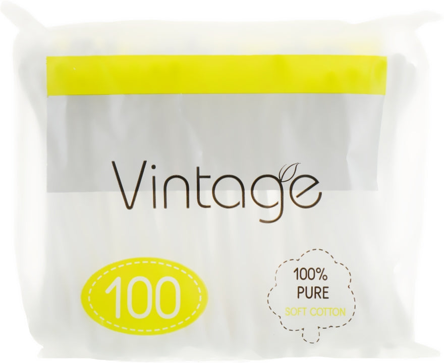 Vintage Cotton Swabs, Bag, 100 pcs - Image 2