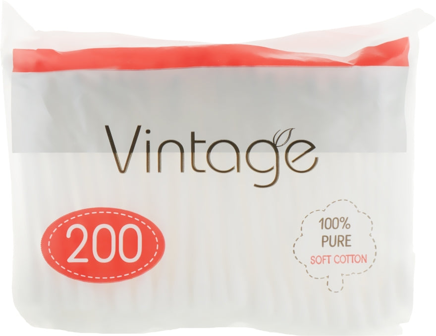Vintage Cotton Swabs, Bag, 200 pcs - Image 2