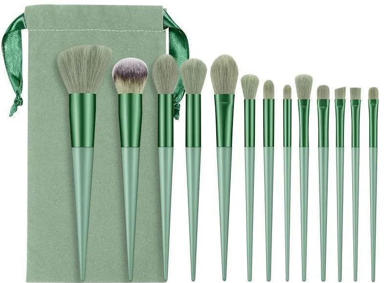 Makeup Brush Set in Pouch, 13 pcs