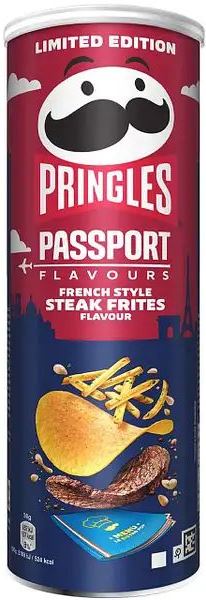Pringles French Style Steak Frites Potato Chips, 165 g