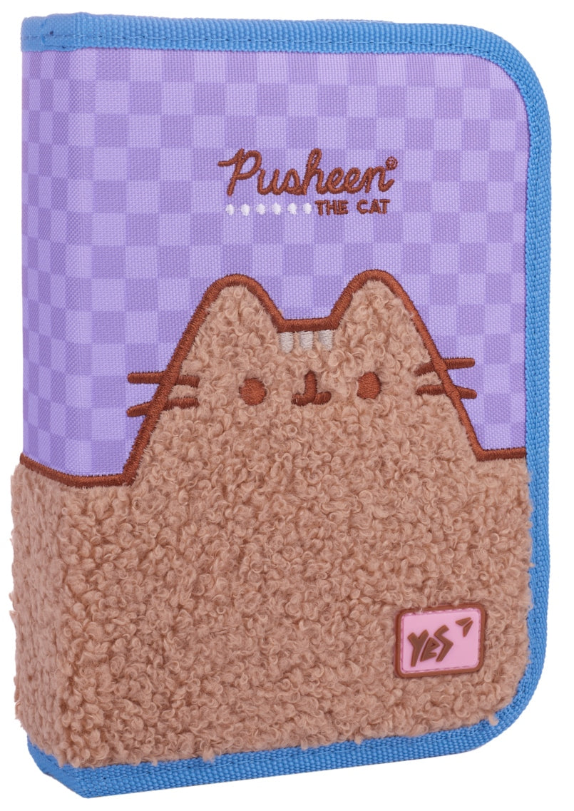 YES 533661 Pusheen Playful Single-Compartment Hard-Shell Pencil Case with Flap