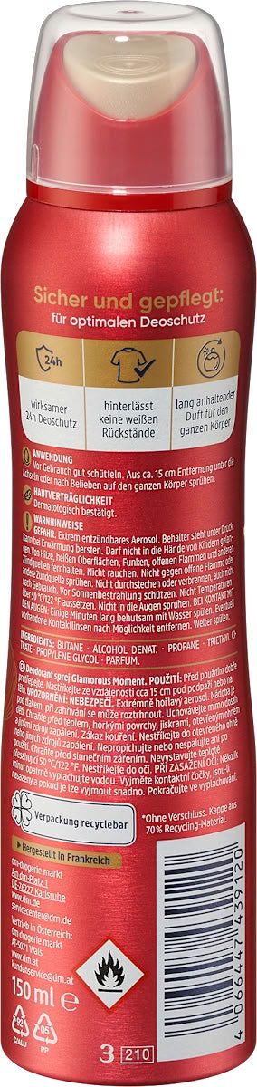 Balea Parfum Glamorous Moment Women's Aerosol Deodorant, 150 mL - Image 2