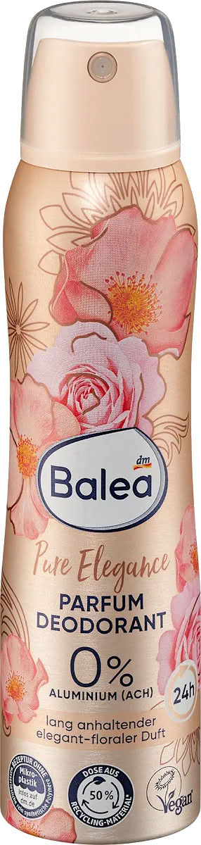 Balea Parfum Pure Elegance Women's Aerosol Deodorant, 150 mL