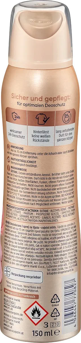 Balea Parfum Pure Elegance Women's Aerosol Deodorant, 150 mL - Image 2