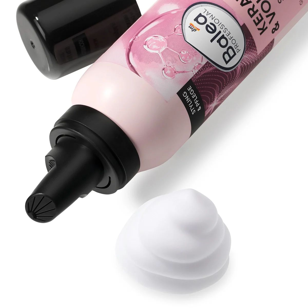 Balea Keratin & Volume Hold 4 Hair Mousse, 150 mL - Image 2