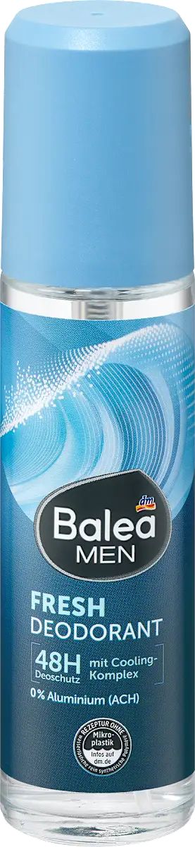 Balea Fresh 48h Men's Deodorant Spray, 75 mL